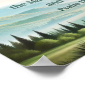 Bergen Psalm 121:1-2 Schriftgedeelte Ik hef mijn o Poster (Hoek)