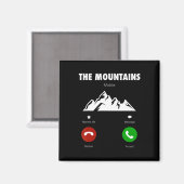 Bergen Riep Grappige Mobiele Telefoon Oproep Magneet (Voorkant / Achterkant)