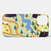 Bergen, rivieren, bos, auto patroon. Case-Mate iPhone case (Achterkant (horizontaal))