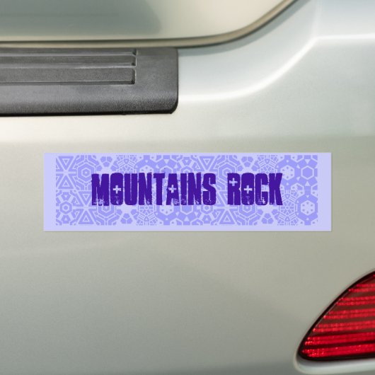 Bergen Rock slogan bumper sticker (Op auto)