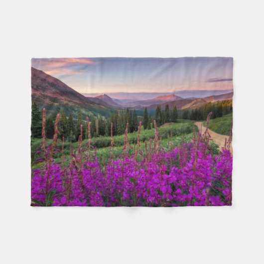 Bergen | Rocky Mountains, Colorado Fleece Deken (Voorkant (Horizontaal))