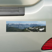 Bergen roepen bumpersticker (Op auto)