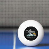 Bergen roepen ik moet gaan Retro 80s Pingpongbal (Net)