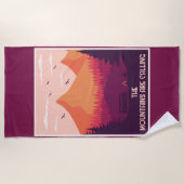 bergen roepen strandlaken (Voorkant)