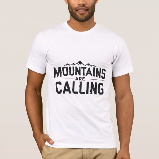 bergen roepen t-shirt (Voorkant)