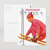 Bergen roepen, vintage Sovjet-reis Briefkaart (Voorkant / Achterkant)
