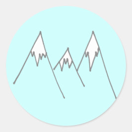 bergen ronde sticker