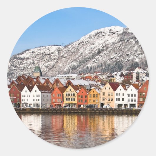 Bergen Ronde Sticker (Voorkant)