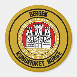 Bergen Round Emblem Magneet