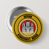 Bergen Round Emblem Ronde Button 7,6 Cm (Voorkant /achterkant)