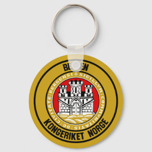 Bergen Round Emblem Sleutelhanger