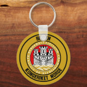 Bergen Round Emblem Sleutelhanger (Voorkant)