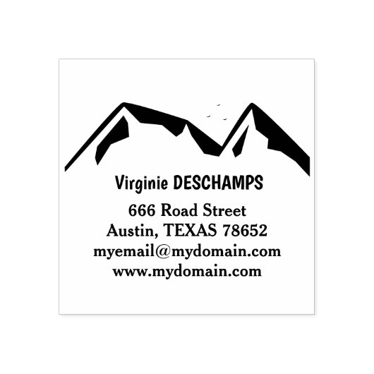 bergen Rubber Stamp Rubberstempel (Afrduk)