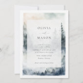 Bergen Scene Rustieke Blue Ridge Romantische bruil Kaart (Voorkant)