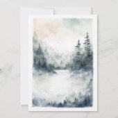 Bergen Scene Rustieke Blue Ridge Romantische bruil Kaart (Achterkant)