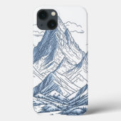 Bergen schetsen Case-Mate iPhone case (Achterkant)