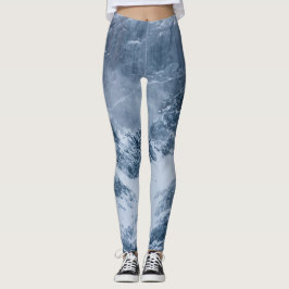Bergen sneeuw en mist leggings