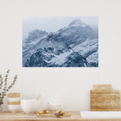 Bergen sneeuw en mist poster (Keuken)