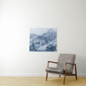 Bergen sneeuw en mist wandkleed (In Situ (horizontaal))