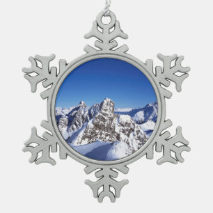 Bergen St Anton Austria Holiday Card Poster Pho Tin Sneeuwvlok Ornament