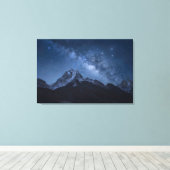 Bergen | Thamserku Mountain, Nepal Canvas Afdruk (Insitu (Houten vloer))