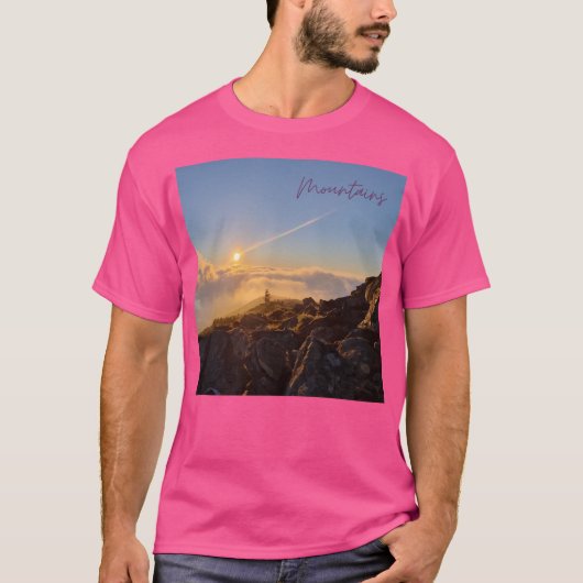 Bergen Trekking Wandelen Klimmen Actief T-shirt (Voorkant)