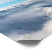 Bergen uit wolken poster (Hoek)