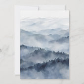 Bergen Uitzicht Dusty Blue Ridge Romantische bruil Kaart (Achterkant)