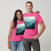 Bergen Vallei Landschap Bergen Muur Art Acti T-shirt (Unisex)