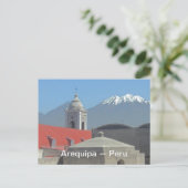 Bergen van Arequired pa Peru Briefkaart (Staand voorkant)