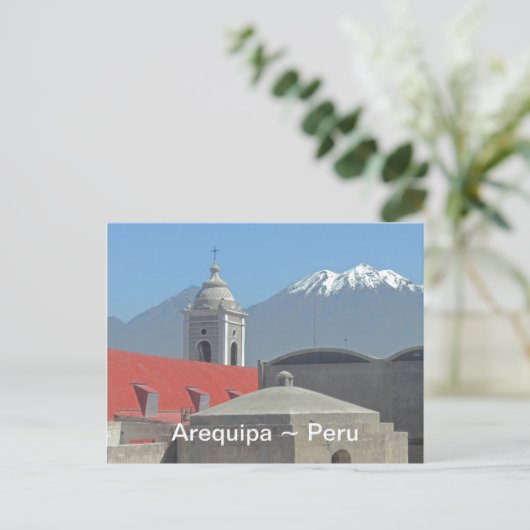 Bergen van Arequired pa Peru Briefkaart (Staand voorkant)