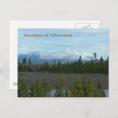Bergen van Briefkaart Yellowstone (Voorkant / Achterkant)