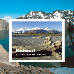 Bergen van Hallo Bay, Nationaal Park Katmai, AK Briefkaart