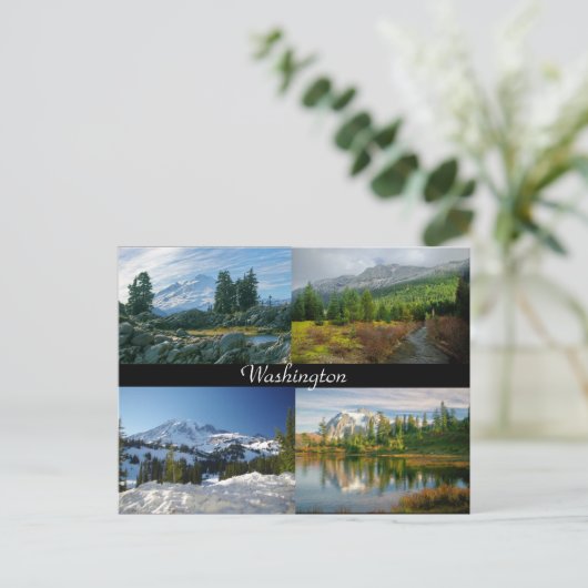 Bergen van het briefkaart Washington (Staand voorkant)