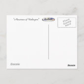 Bergen van het briefkaart Washington (Achterkant)