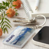 Bergen van het meer sleutelhanger (Voorkant Rechts)