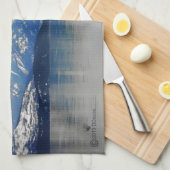 Bergen van het meer theedoek (Quarter Fold)