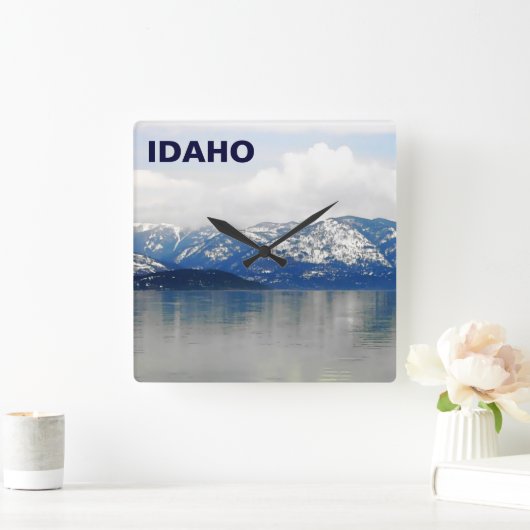 Bergen van het meer vierkante klok (Huis)