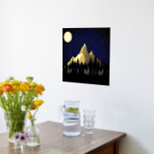 Bergen van het moonlight folie afdrukken (Laag (Keuken))