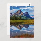 Bergen van het Nationaal Park Glacier Briefkaart (Voorkant / Achterkant)