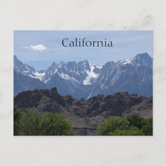 Bergen van Lone Pine, Californië Briefkaart (Voorkant)