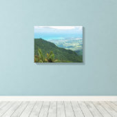 bergen van luquillo over de kust van puerto - rico canvas afdruk (Insitu (Houten vloer))