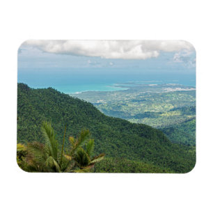 bergen van luquillo over de kust van puerto - rico magneet