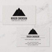 Bergen / veren visitekaartje (Voorkant / Achterkant)