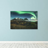 Bergen | Vestrahorngebergte in IJsland Canvas Afdruk (Insitu (Houten vloer))