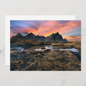 Bergen | Vesturhorn Mountain IJsland Bedankkaart (Voorkant / Achterkant)