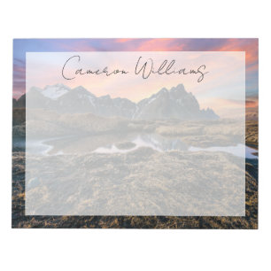 Bergen   Vesturhorn Mountain IJsland Notitieblok