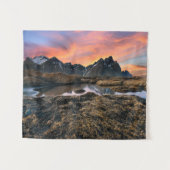 Bergen | Vesturhorn Mountain IJsland Wandkleed (Voorkant (horizontaal))