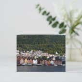 Bergen Waterfront, Noorwegen Briefkaart (Staand voorkant)