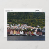 Bergen Waterfront, Noorwegen Briefkaart (Voorkant / Achterkant)